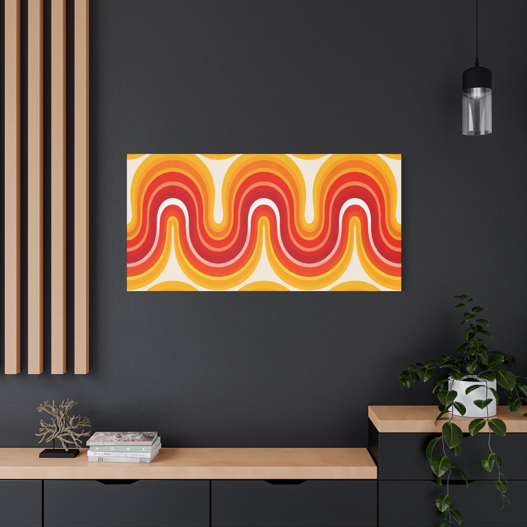 Sunset Wave Canvas Art