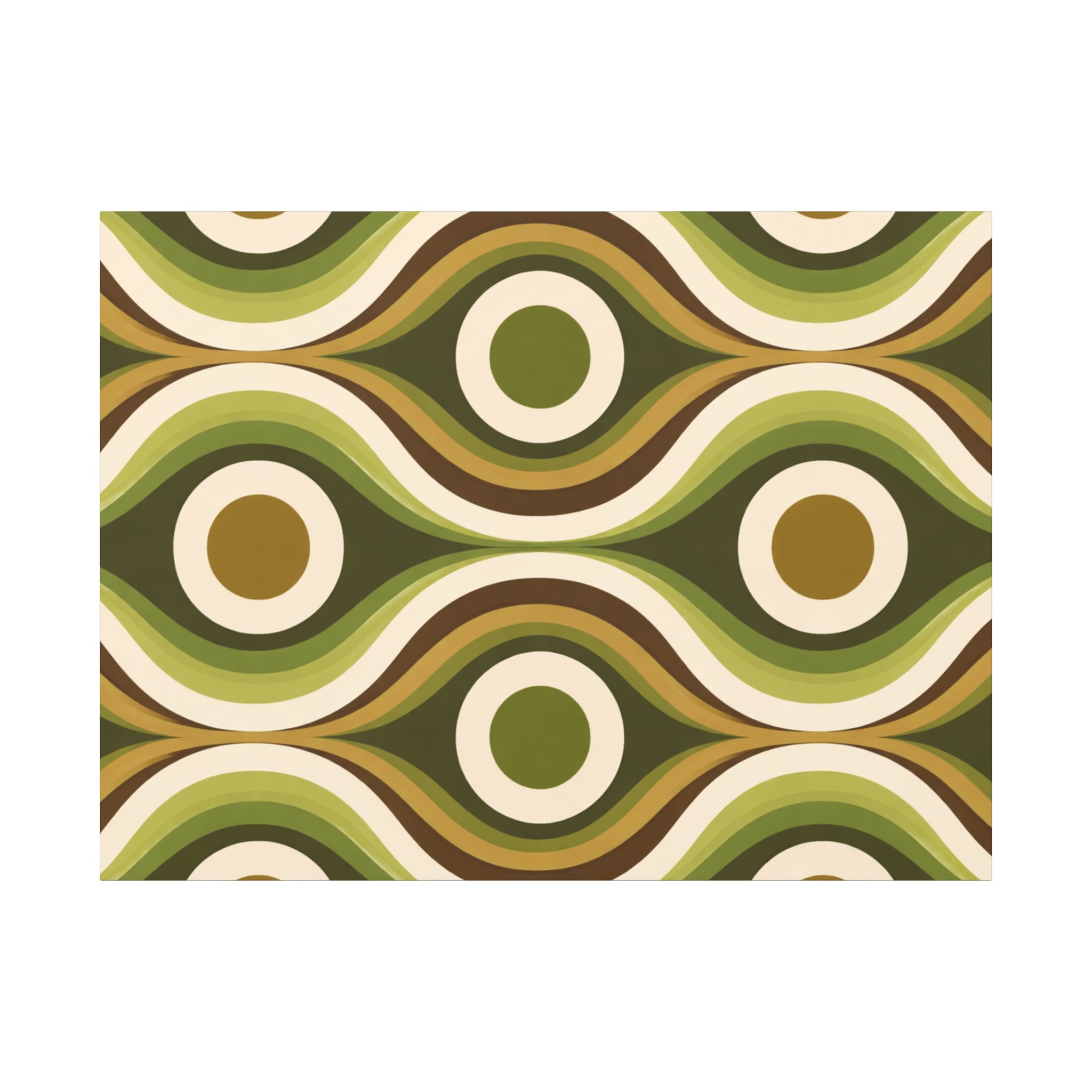 Green Geometric Canvas