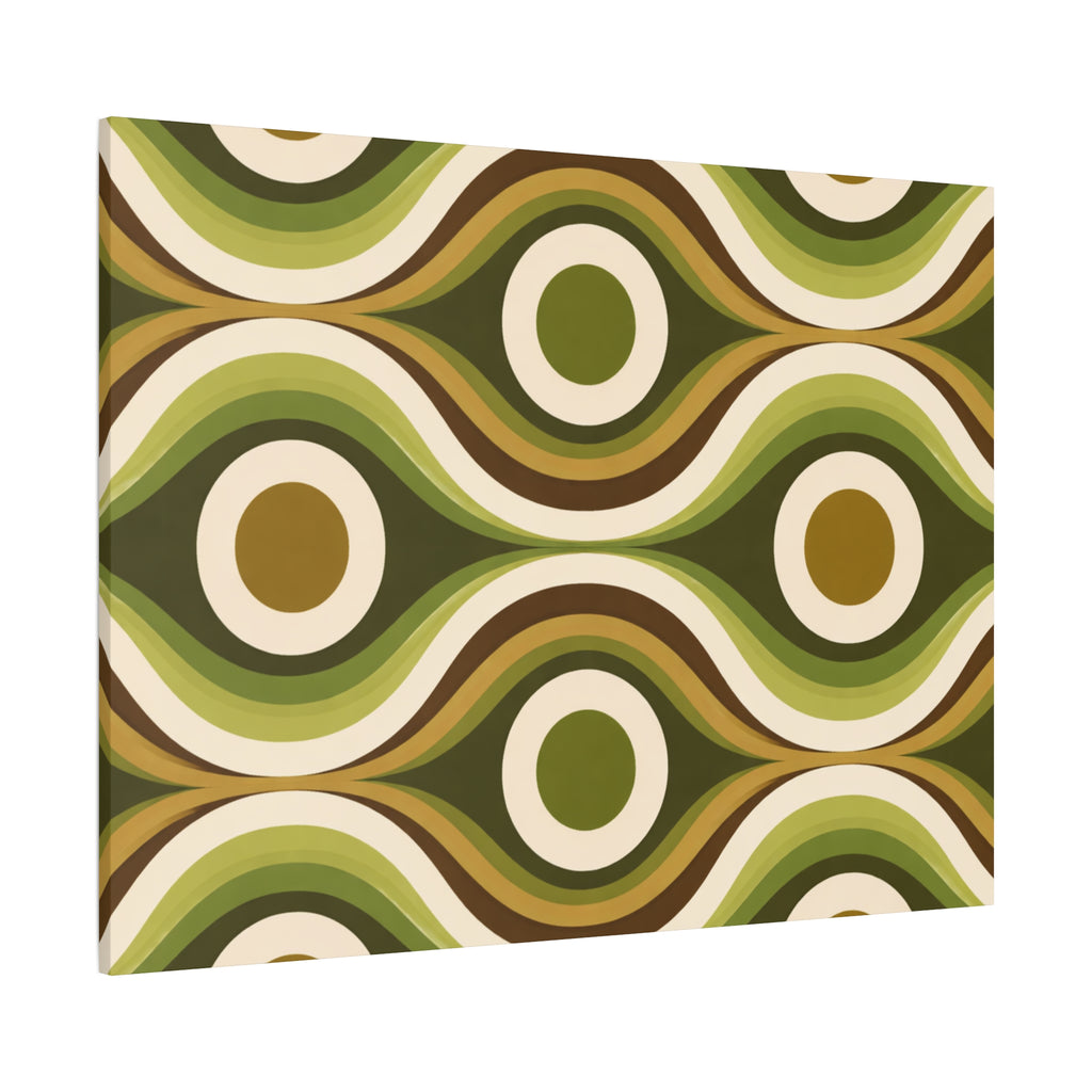 Green Geometric Canvas