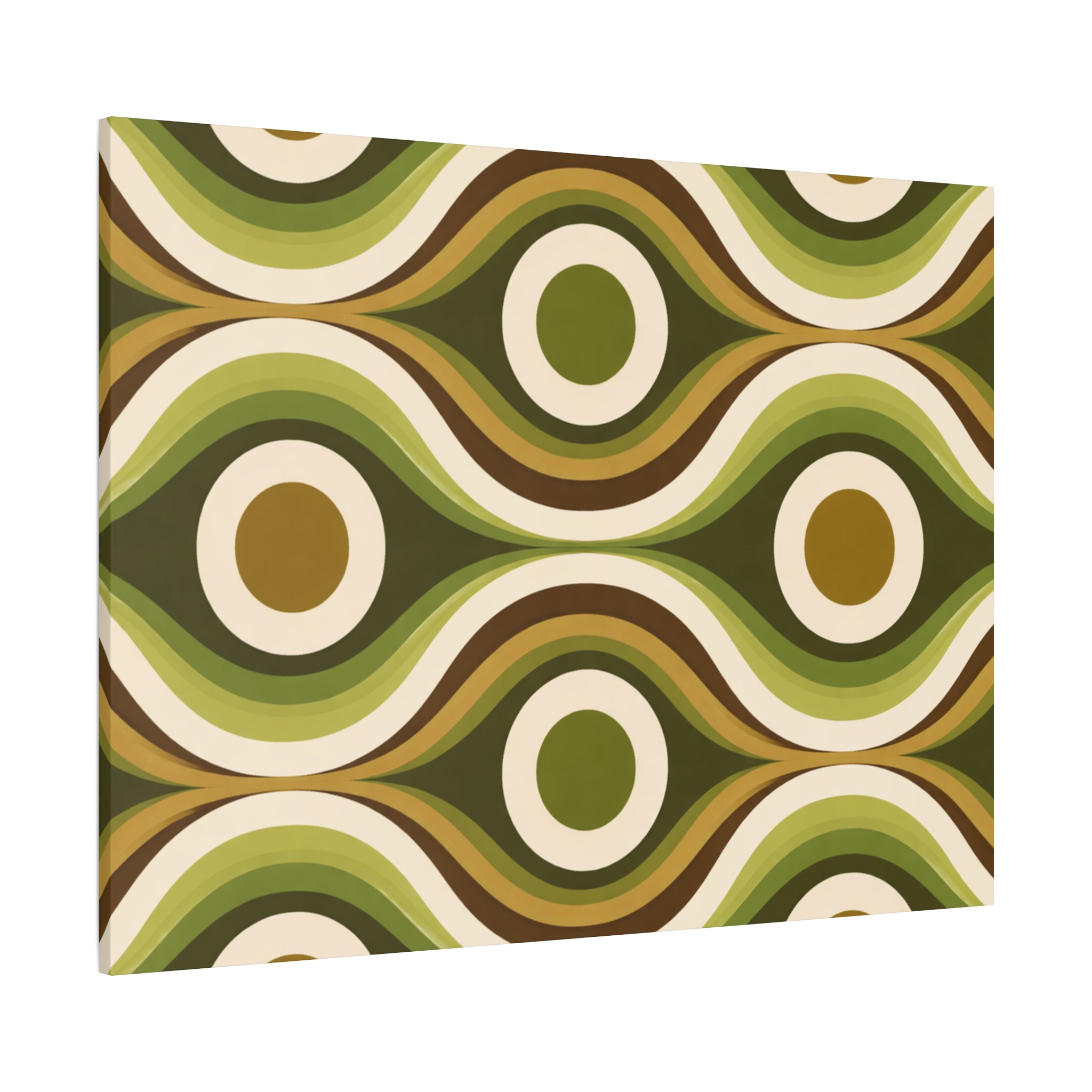 Green Geometric Canvas