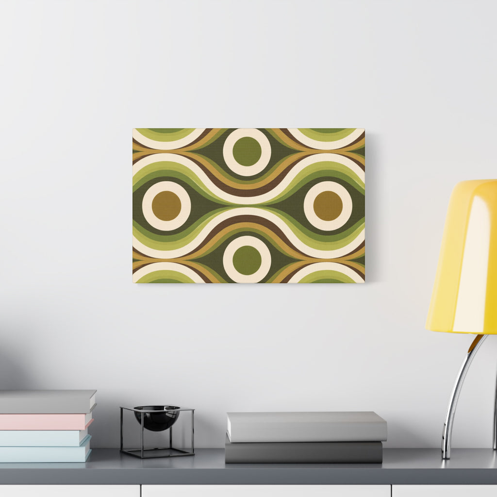 Green Geometric Canvas